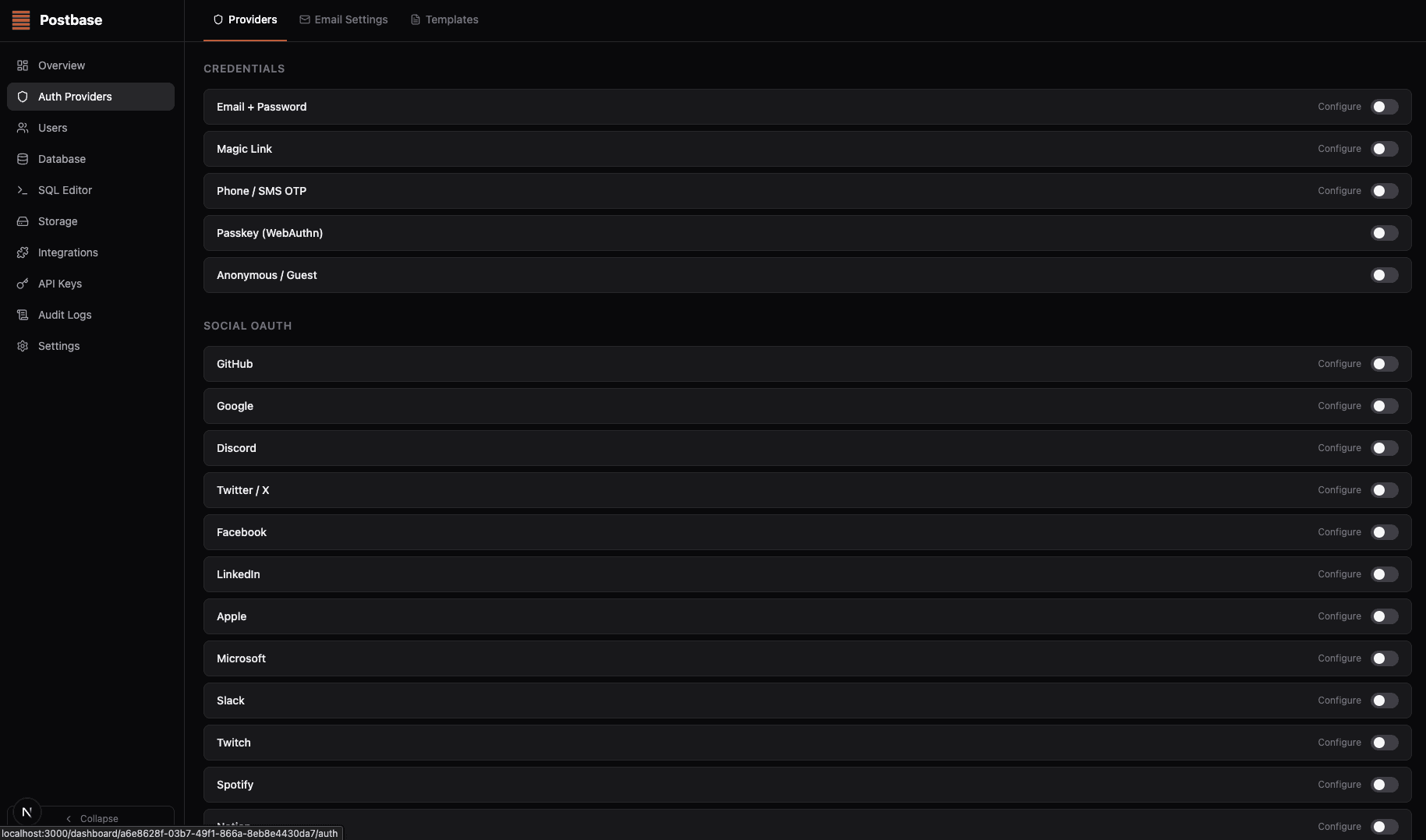 25+ Auth Providers